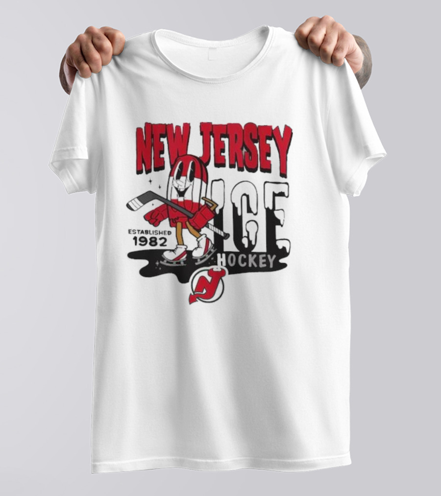 New Jersey Hockey Popsicle Established 1982 Youth Mitchell And Ness T-Shirt