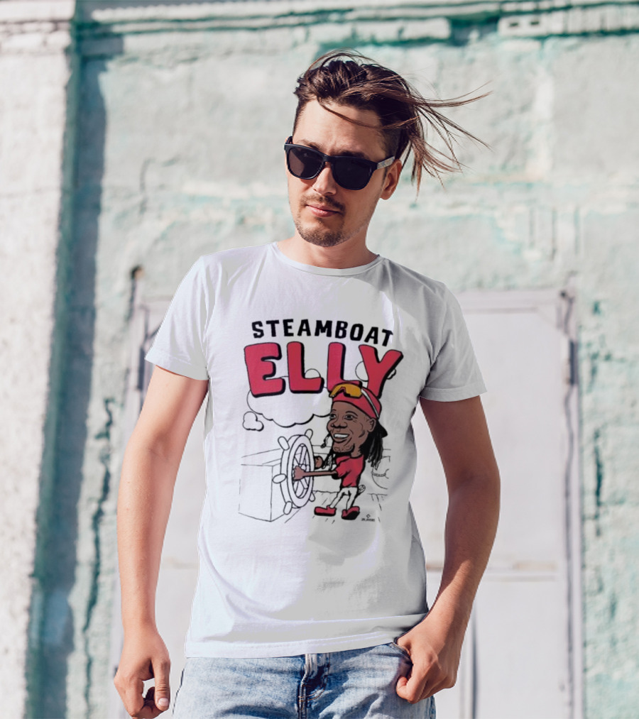 STEAMBOAT ELLY Elly De La Cruz Wheel Turner Cartoon T-Shirt