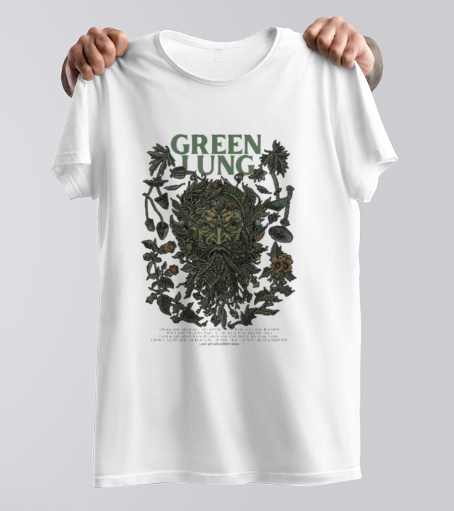Green Lung Mythical Foliate Face Live At Hellfest T-Shirt