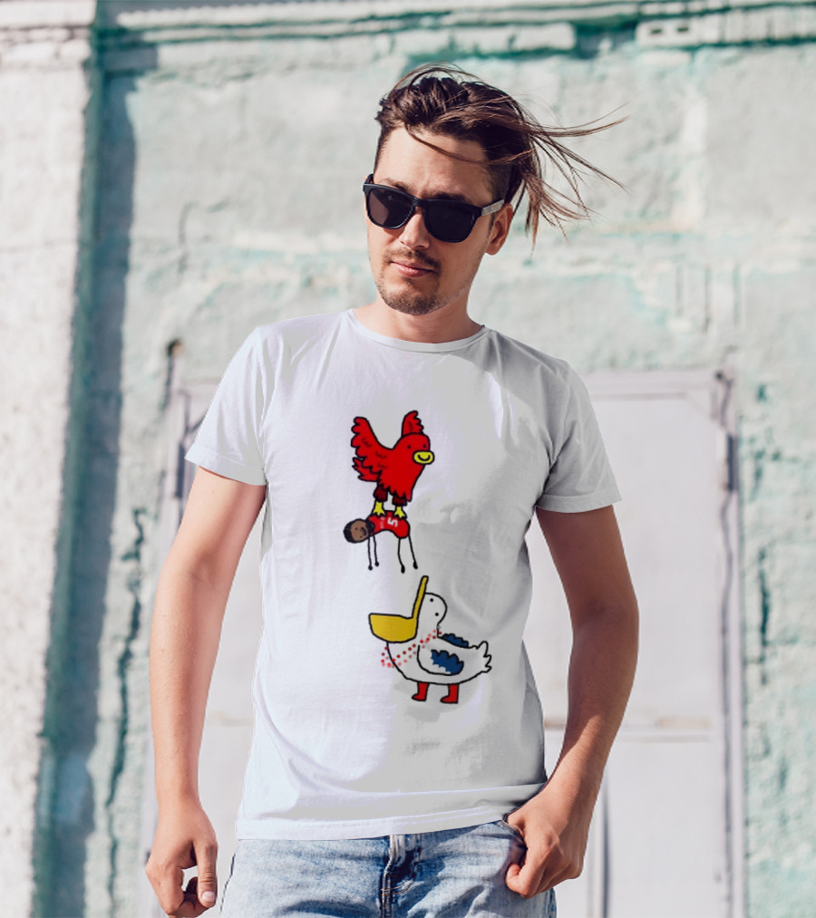 Hawks Trade Dejounte Murray To The Pelicans NBA Paint Bird Dunking Player T-Shirt