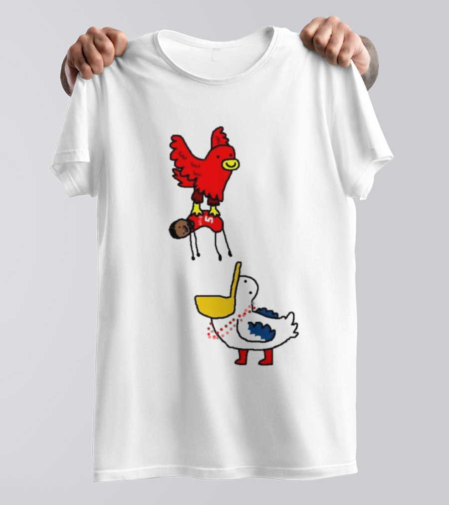 Hawks Trade Dejounte Murray To The Pelicans NBA Paint Bird Dunking Player T-Shirt