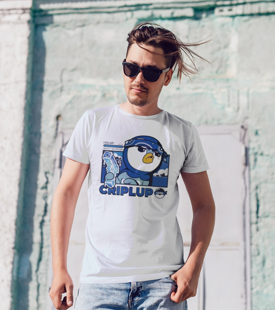 Impjcomics Criplup Comic Blue Bandana Penguin T-Shirt
