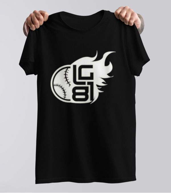 LG 81 Baseball Flames T-Shirt