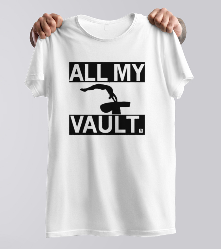 ALL MY VAULT Gymnastics Pommel Horse T-Shirt