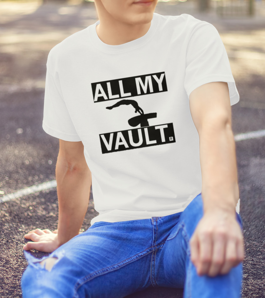 ALL MY VAULT Gymnastics Pommel Horse T-Shirt
