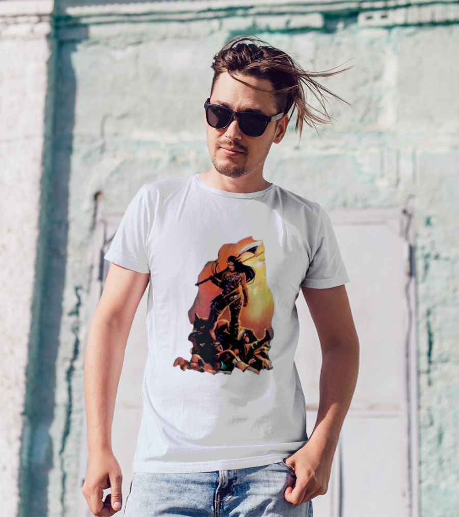 Athena Palmer Warrior Standing Over Fallen Warriors T-Shirt