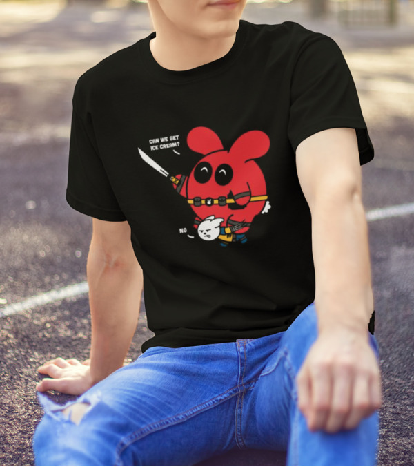 Can We Get Ice Cream No Exclusive Deadpool Rabbit T-Shirt