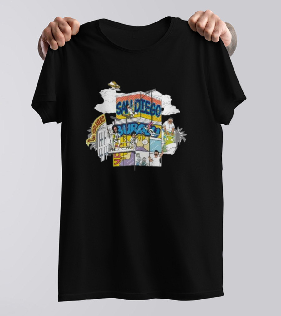 San Diego Skyscraper Happy Hour Crew T-Shirt