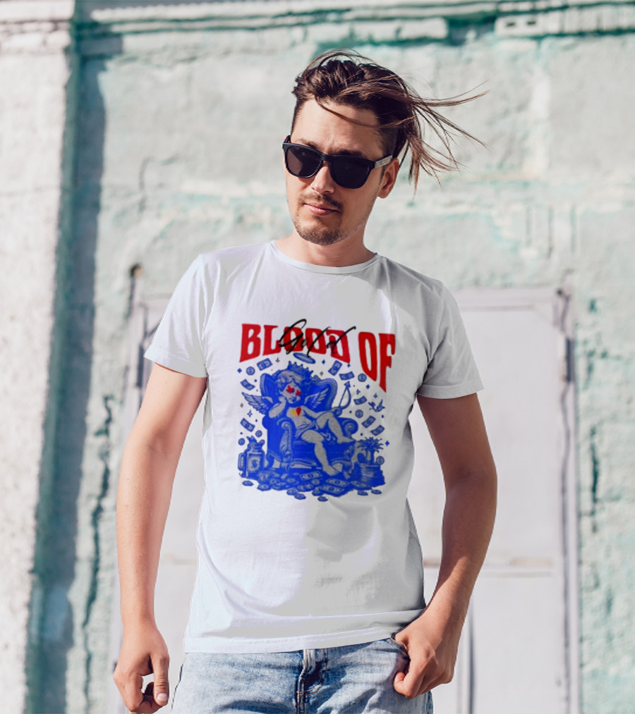 Blood Of Gold Angel On Throne Surrounded By Money T-Shirt