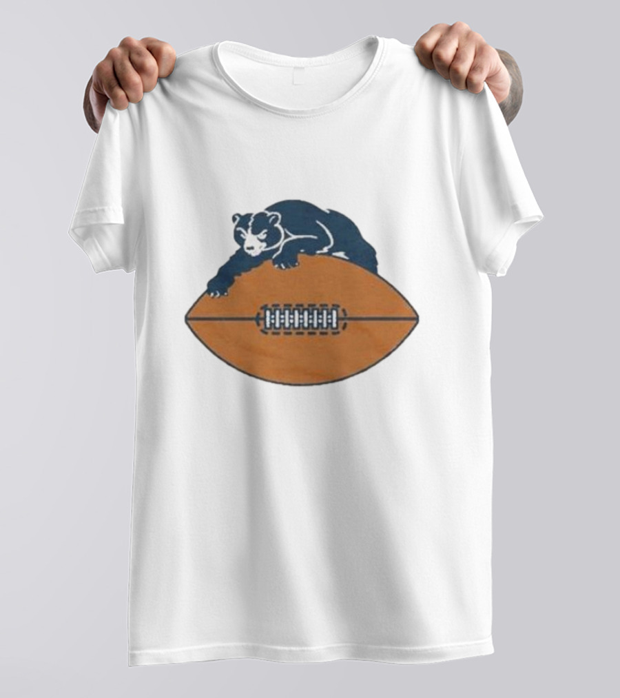 Chicago Bears Vintage Bear And Football Logo 1946 T-Shirt