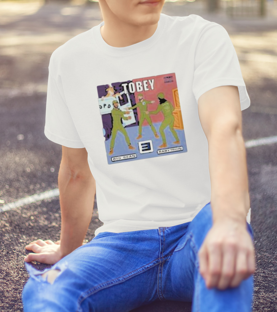 Eminem Tobey Big Sean BabyTron Meme Three Spider-Men Arms T-Shirt