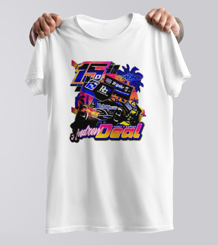 15 Andrew Deal Victory KC Motorsports Caney Kansas Racing T-Shirt