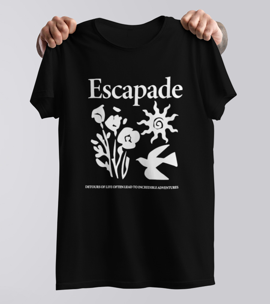 Escapade Sunflower Bird Journey Detours Of Life Often Lead To Incredible Adventures T-Shirt