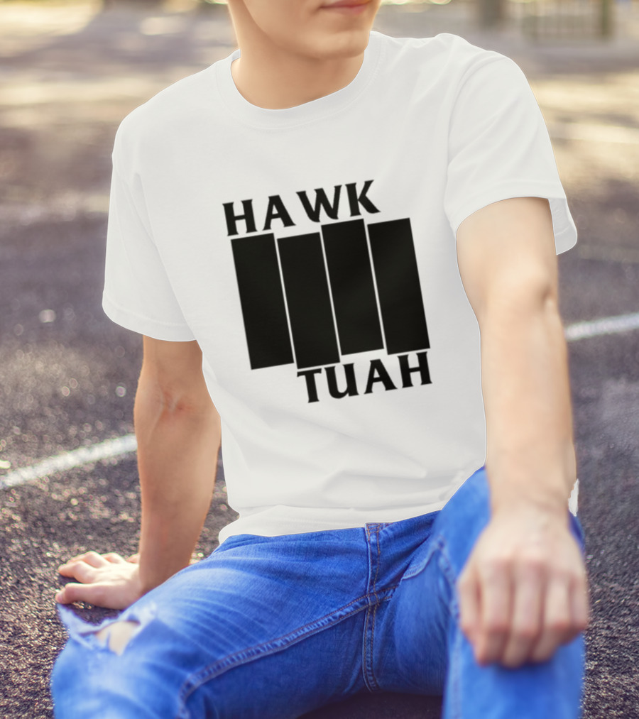 Hawk Tuah Black Flag T-Shirt