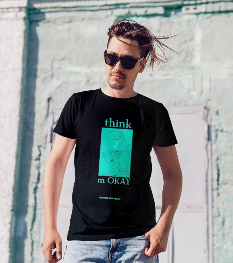 Think I'm Okay Machine Gun Kelly Skeleton T-Shirt