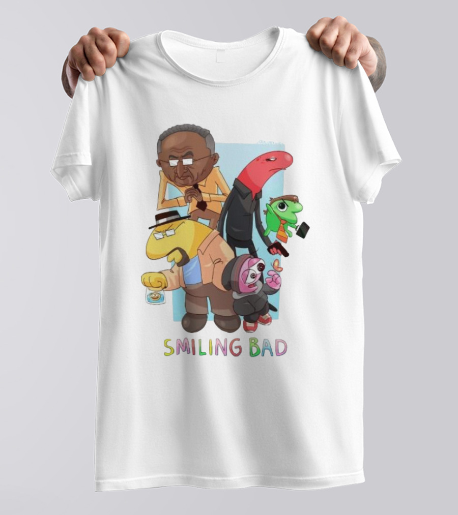 Smiling Bad Characters Joolianee Inspired Cartoon T-Shirt