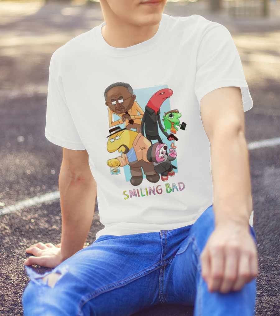 Smiling Bad Characters Joolianee Inspired Cartoon T-Shirt