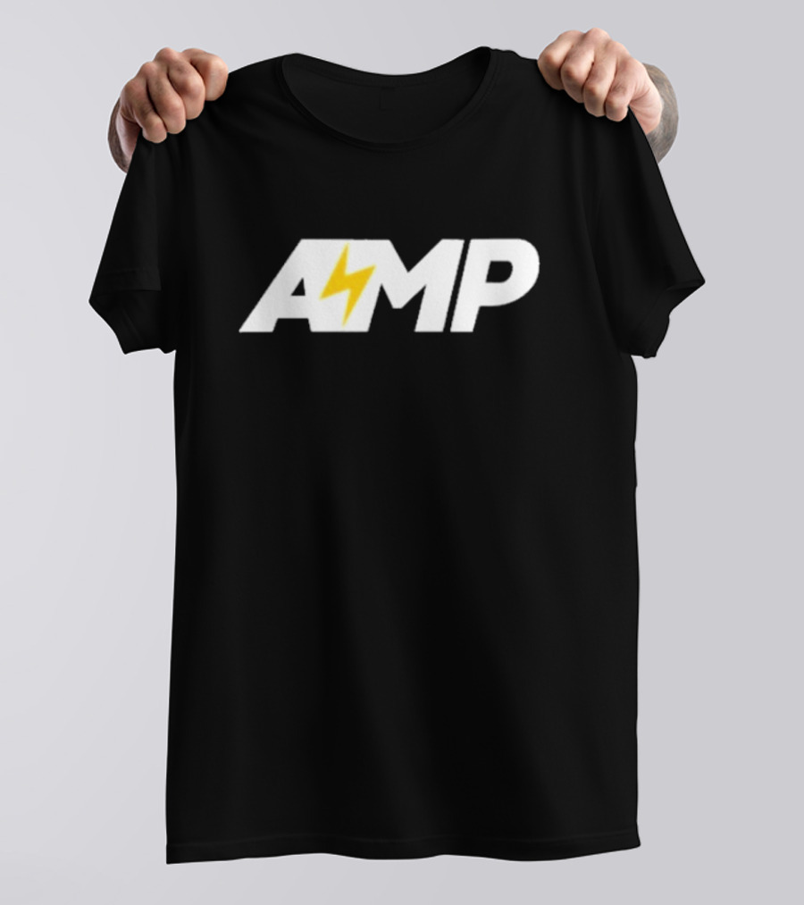 Kai Cenat AMP Farm Logo With Lightning Bolt T-Shirt