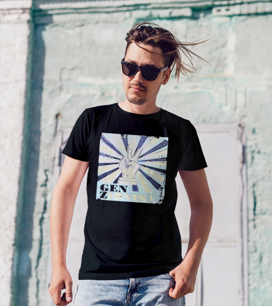 Gen Zionist Peace Sign Victory Hand T-Shirt