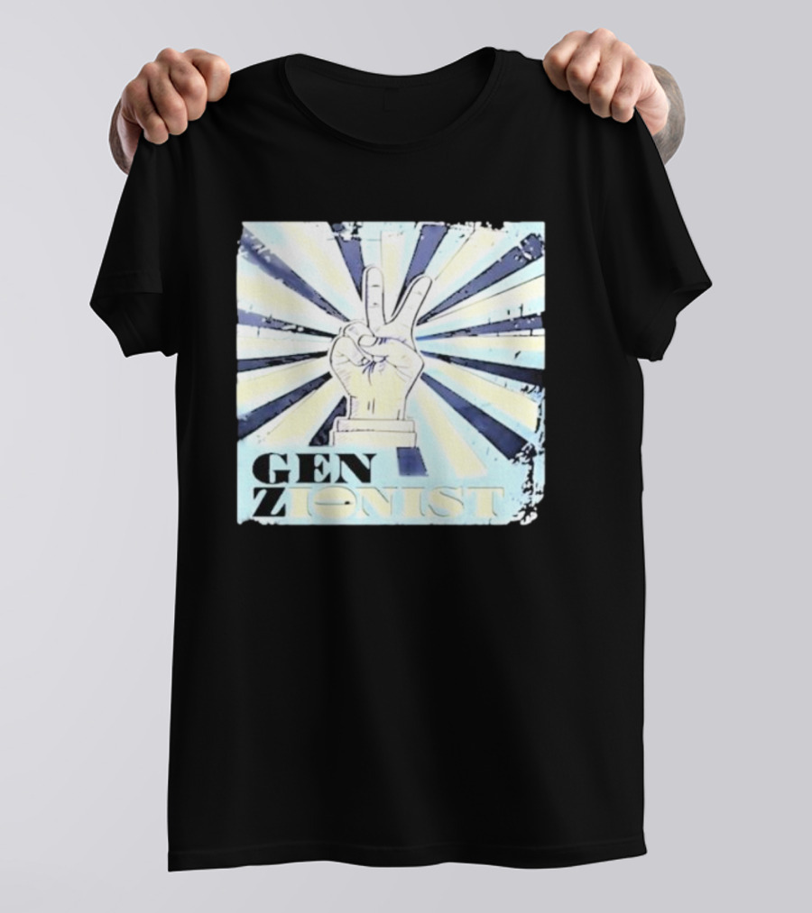 Gen Zionist Peace Sign Victory Hand T-Shirt