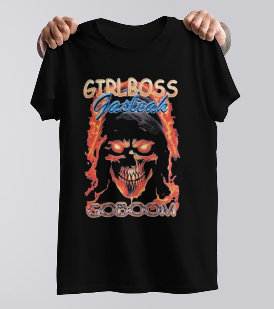 GIRLBOSS GASTEAK FIRE SKULL GOBOOM T-Shirt