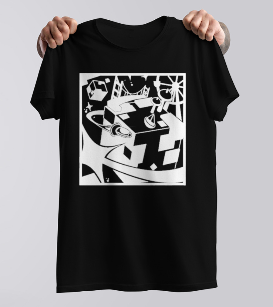 Tallulah Richarlyson Tilin QSMP Egg Surreal Cityscape Blocks Space T-Shirt