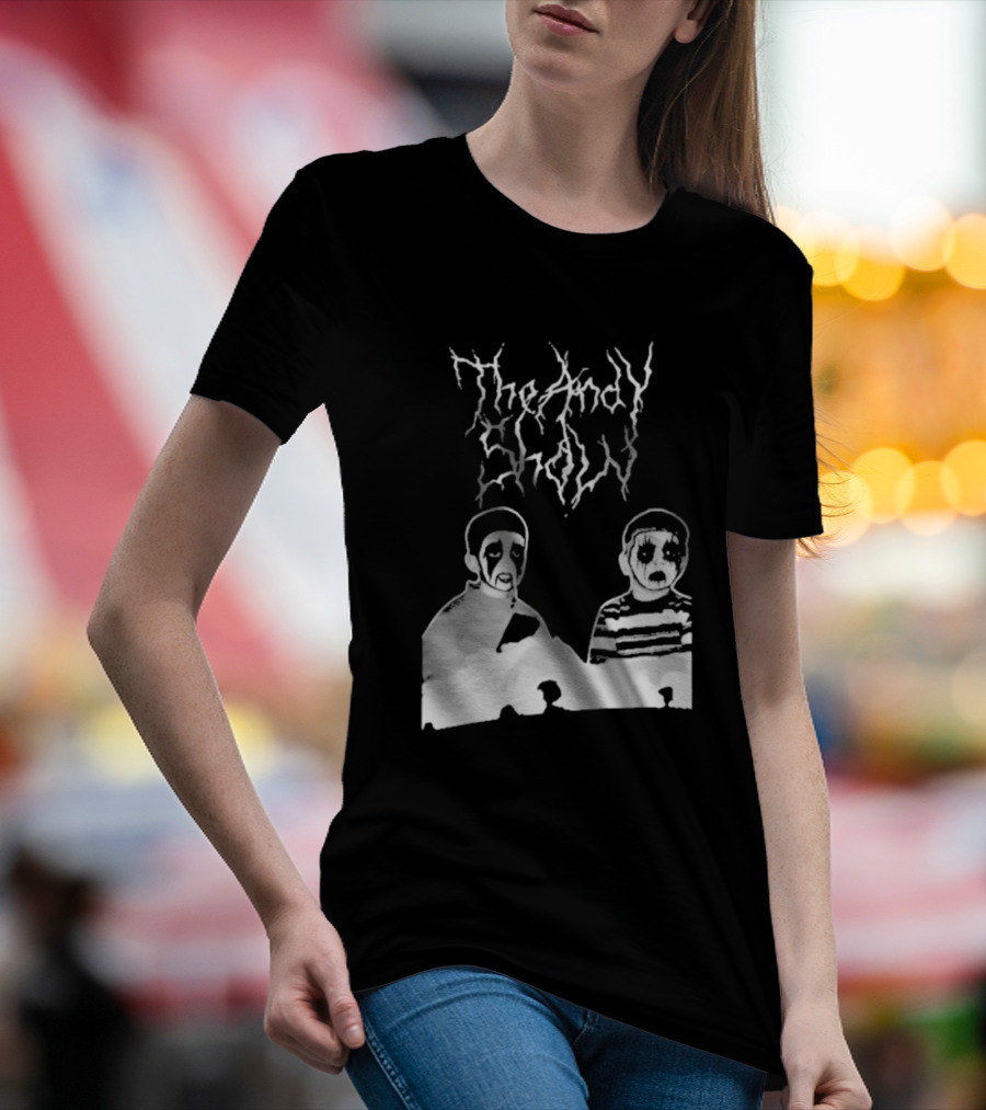 The Andy Show Corpse Paint Black Metal Duo T-Shirt