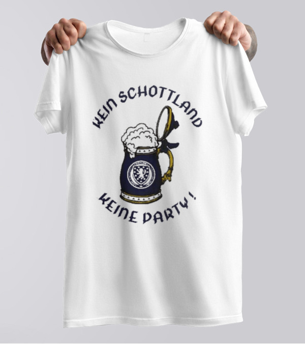 Kein Schottland Keine Party Bierkrug Schottisches Wappen T-Shirt