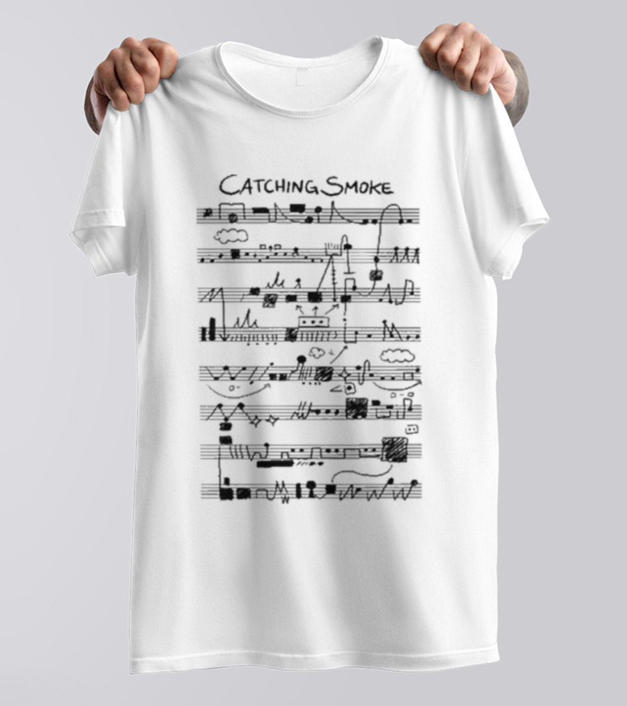 Tectonicromance Catching Smoke Musical Notes And Doodles T-Shirt
