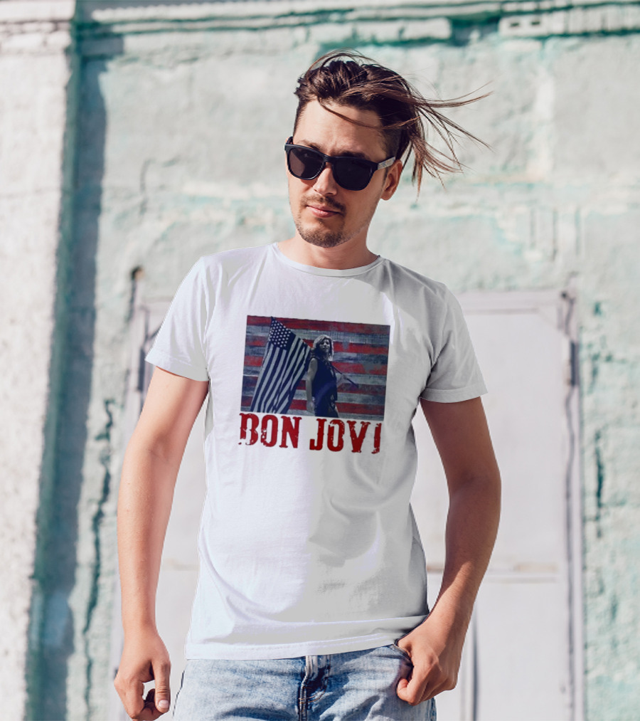 Bon Jovi American Flag T-Shirt
