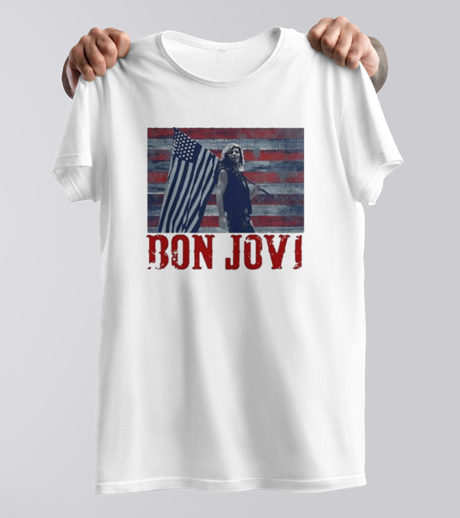 Bon Jovi American Flag T-Shirt
