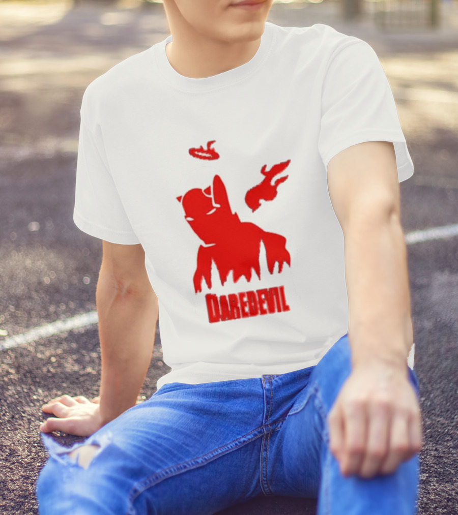 Daredevil Born Again Marvel Studios Iconic Red Flame T-Shirt