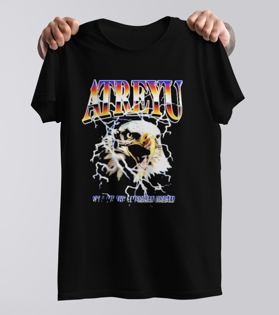 ATREYU Set Me The American Dream Eagle Lightning T-Shirt