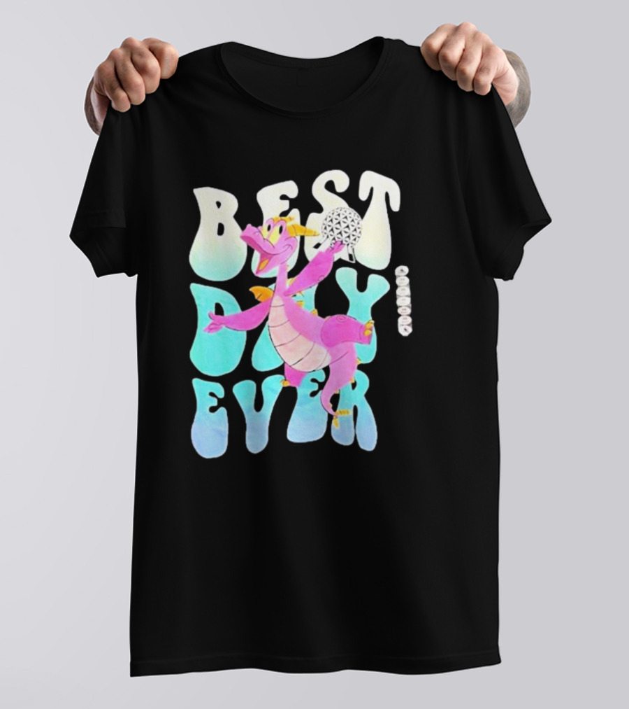 Best Day Ever Figment Dragon Epcot Spaceship Earth T-Shirt