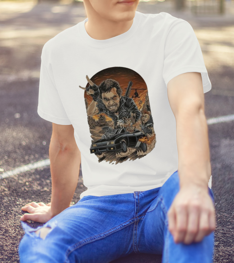 Krisna Okky Mad Max Apocalyptic Road Warrior Scene T-Shirt
