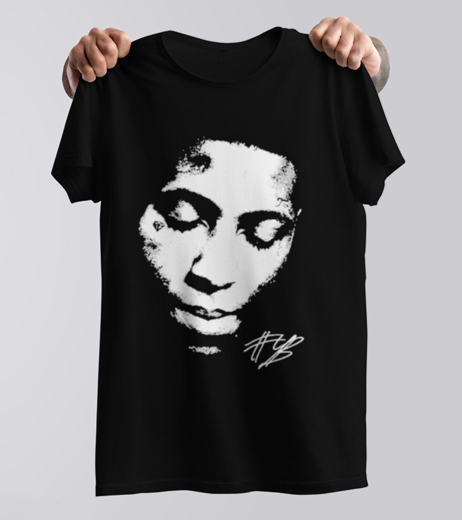Never Broke Again Lonely Child NBA YoungBoy Signature Black And White Face T-Shirt