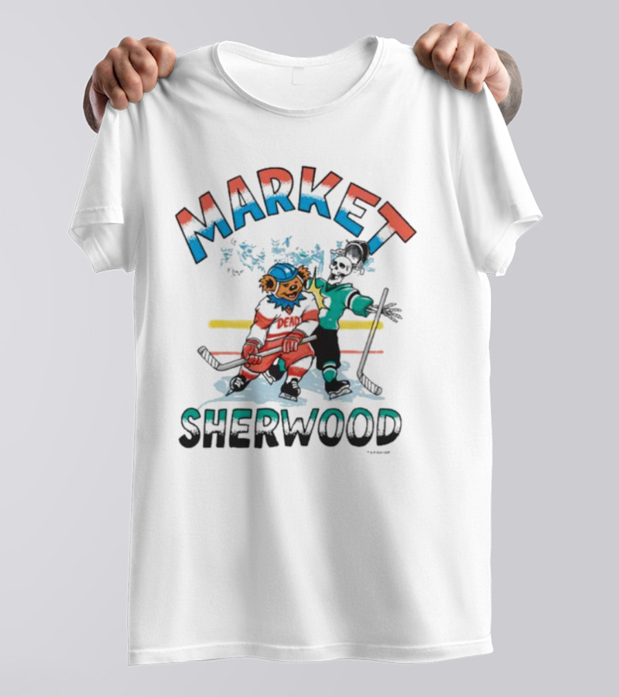 Sherwood Gd Bender Market Hockey Bear T-Shirt