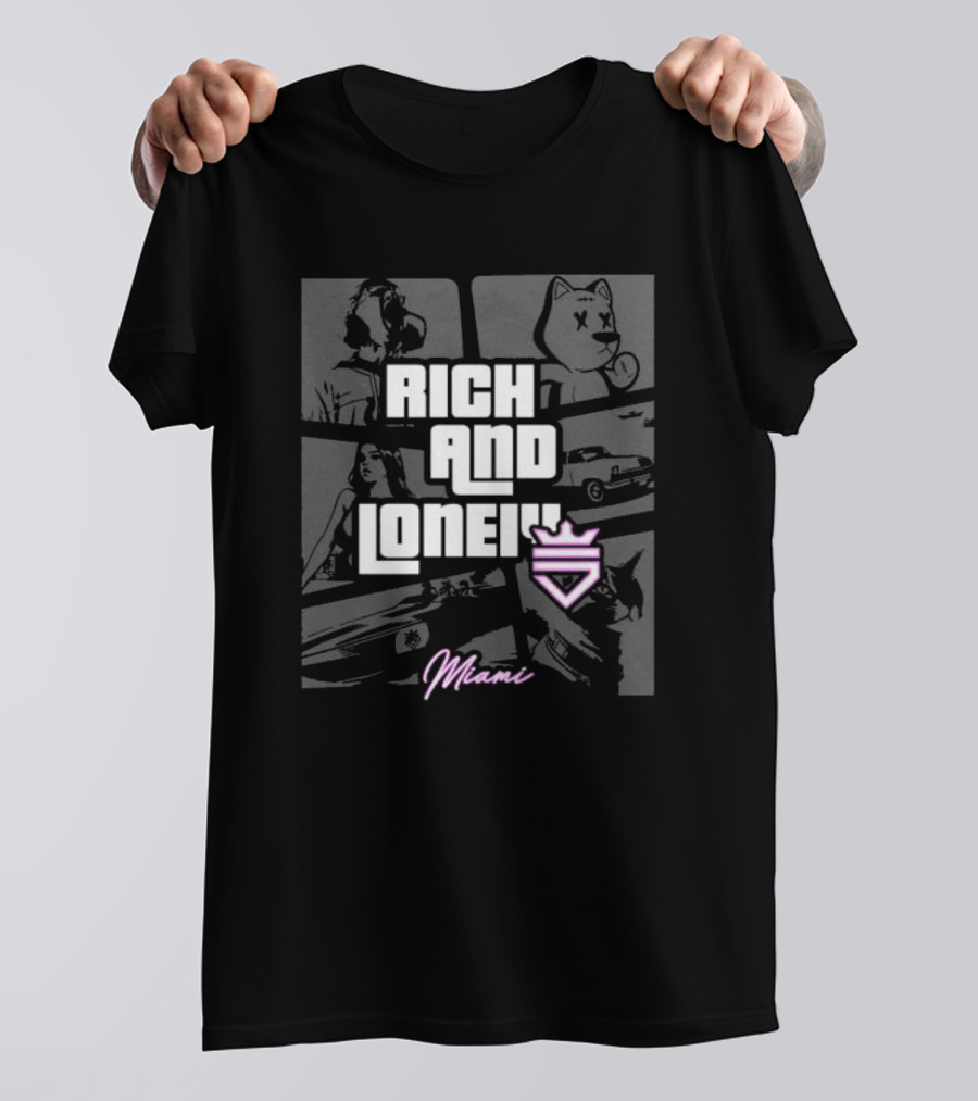 Rich And Lonely Miami T-Shirt