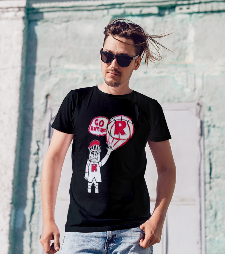 Rutgers Mbb The Blackout Go Rutgers Basketball Knight T-Shirt