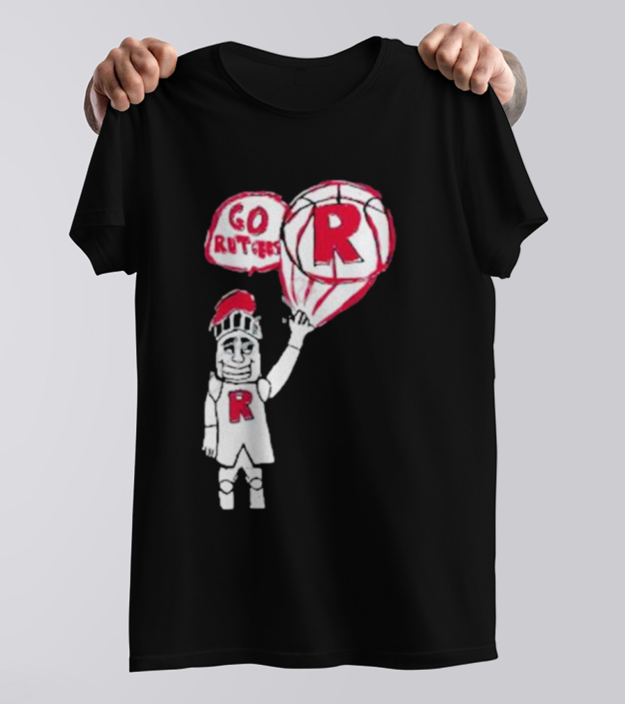 Rutgers Mbb The Blackout Go Rutgers Basketball Knight T-Shirt