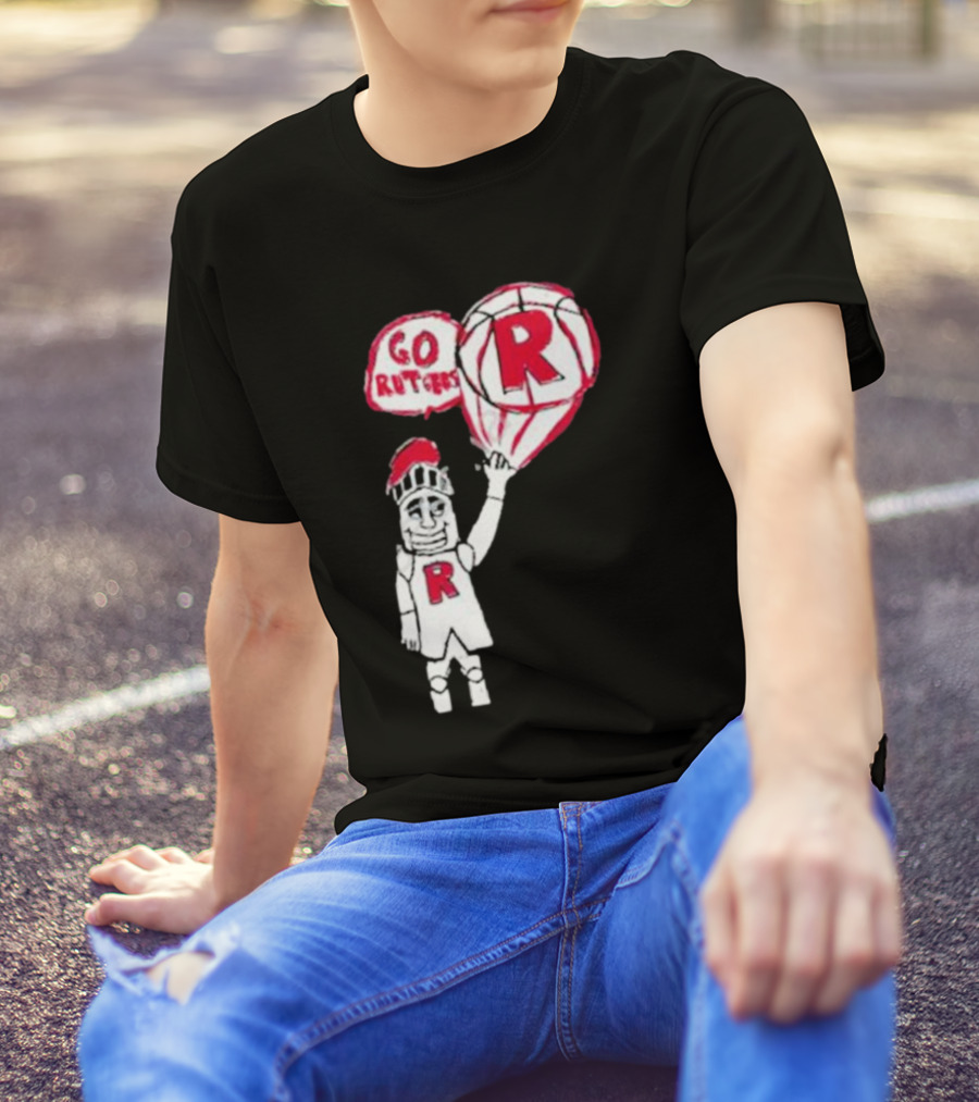 Rutgers Mbb The Blackout Go Rutgers Basketball Knight T-Shirt