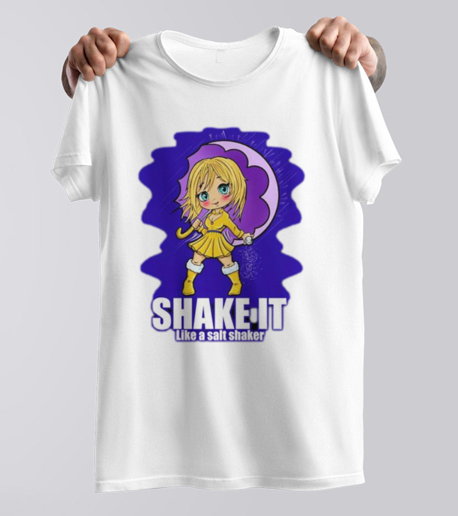 SHAKE IT Like A Salt Shaker Anime Girl T-Shirt