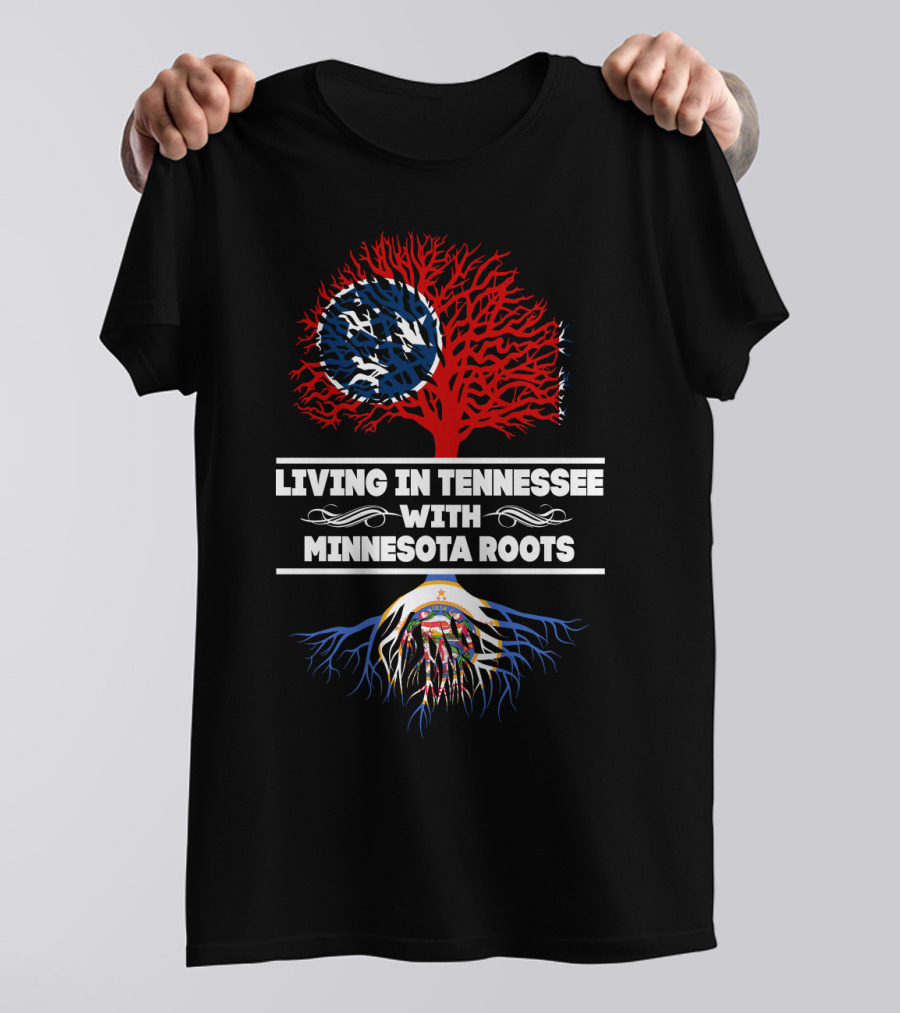 Tennessee Pride With Minnesota Heritage Tree T-Shirt