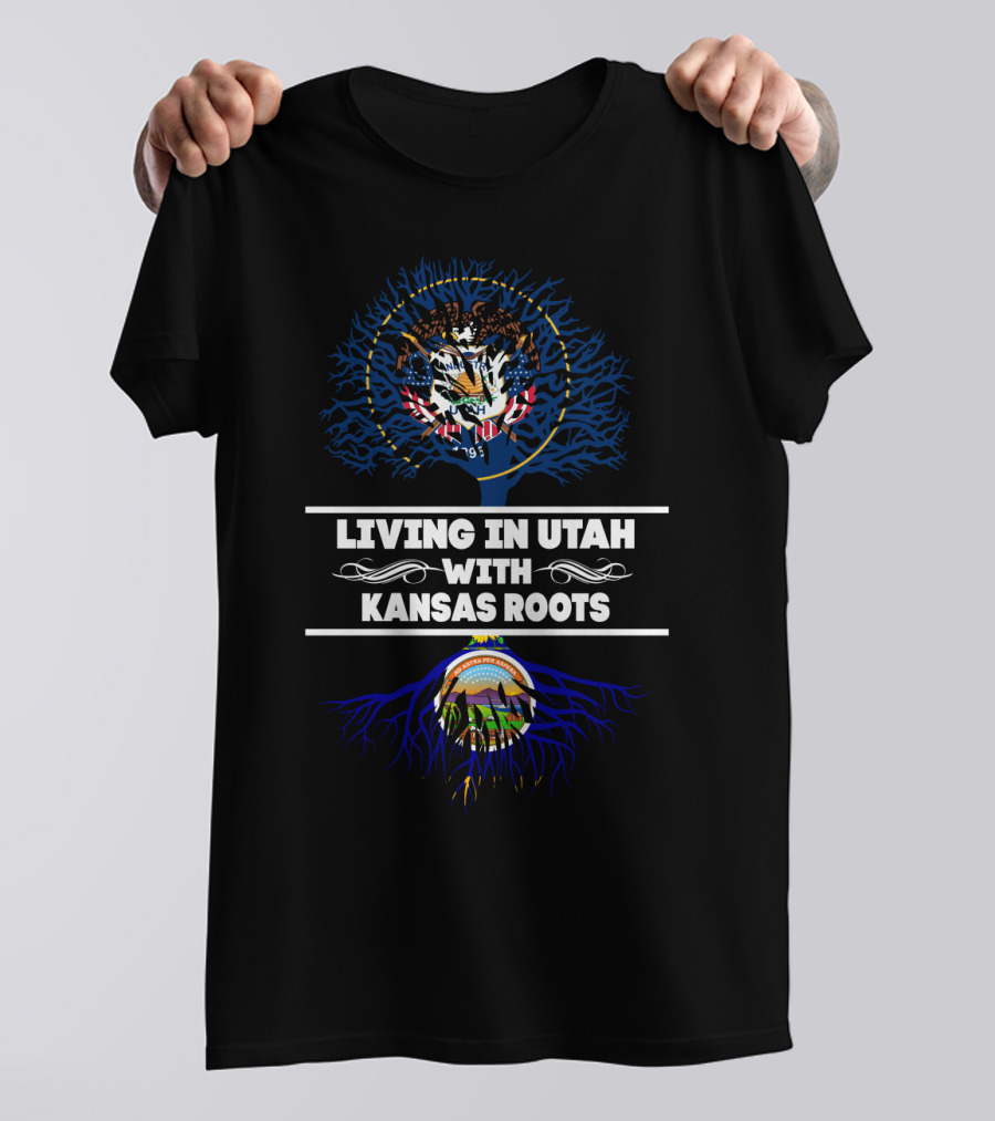 Utah Pride And Kansas Heritage: Embracing State Symbols And Culture T-Shirt