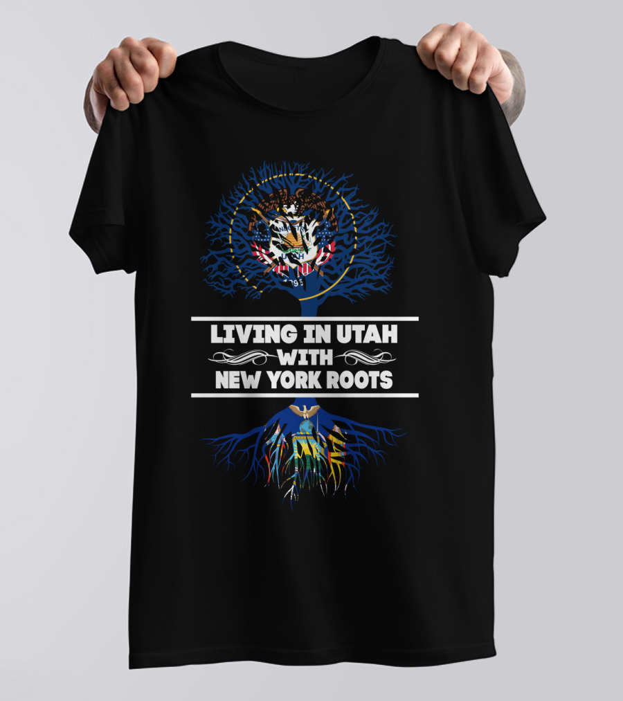 Utah Lifestyle Embraces Deep New York Heritage With Symbolic State Seals T-Shirt