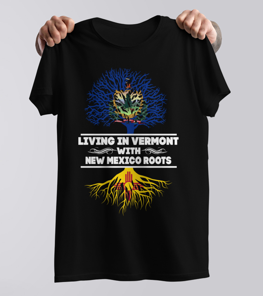Vermont Residency New Mexico Heritage Tree Symbols T-Shirt