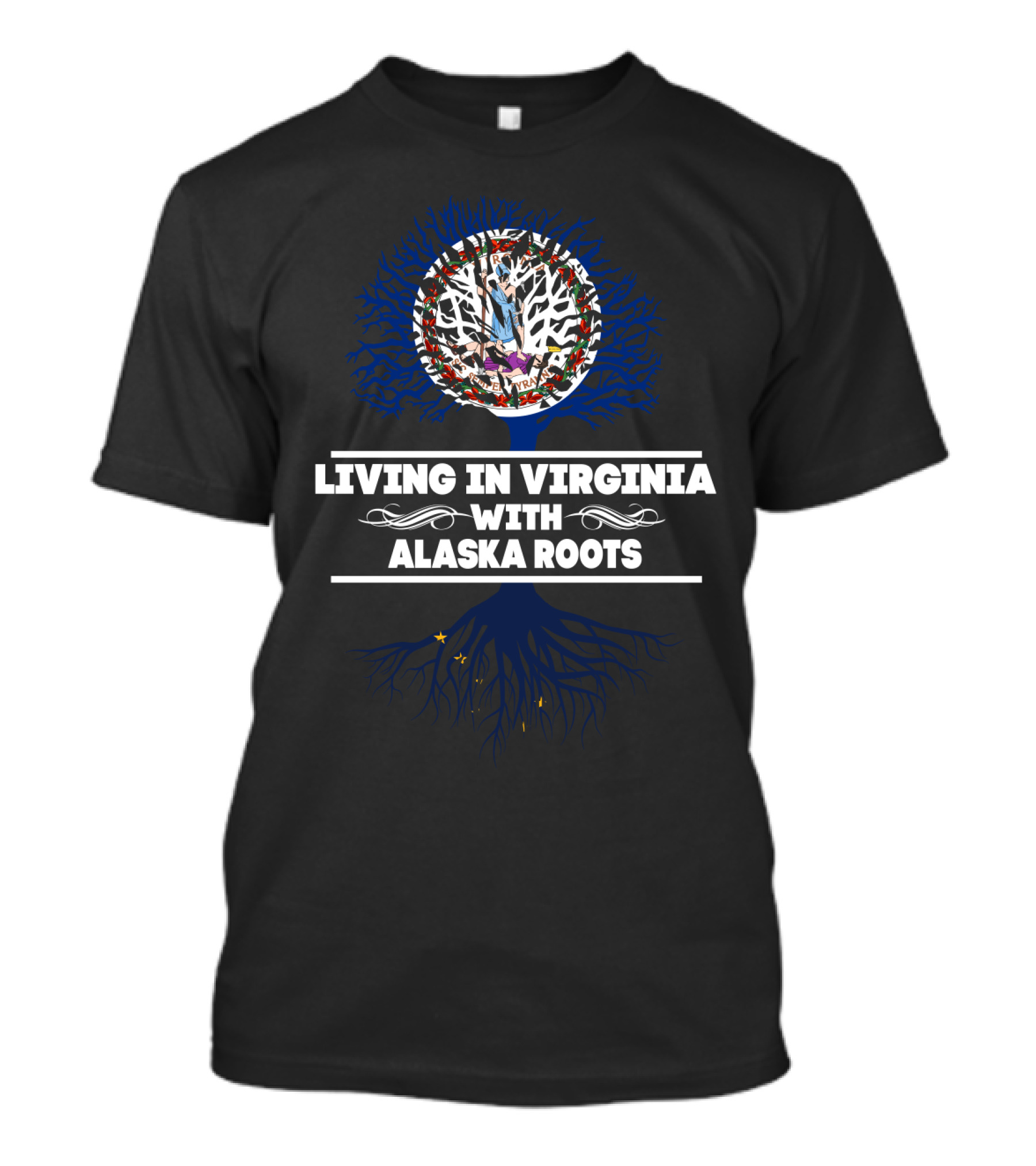 Virginia Alaska Identity: Living With Deeply Rooted Connections T-Shirt