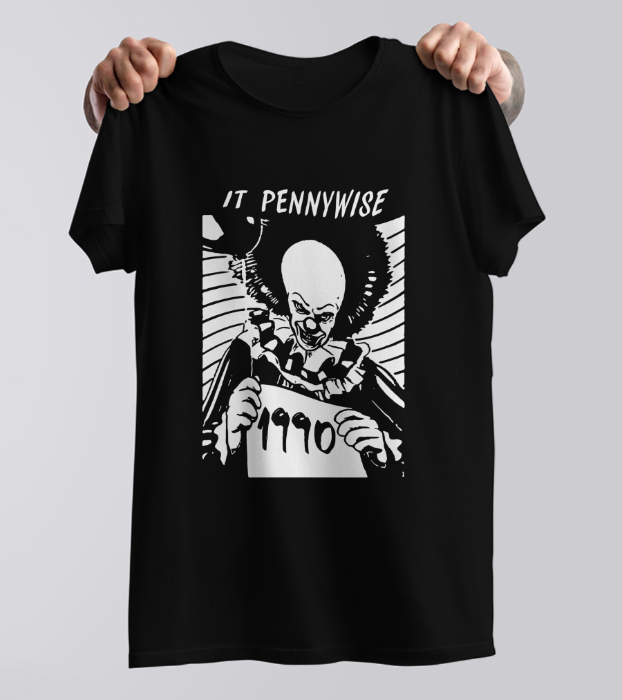 It Pennywise 1990 Classic Movie Iconic Horror Clown T-Shirt