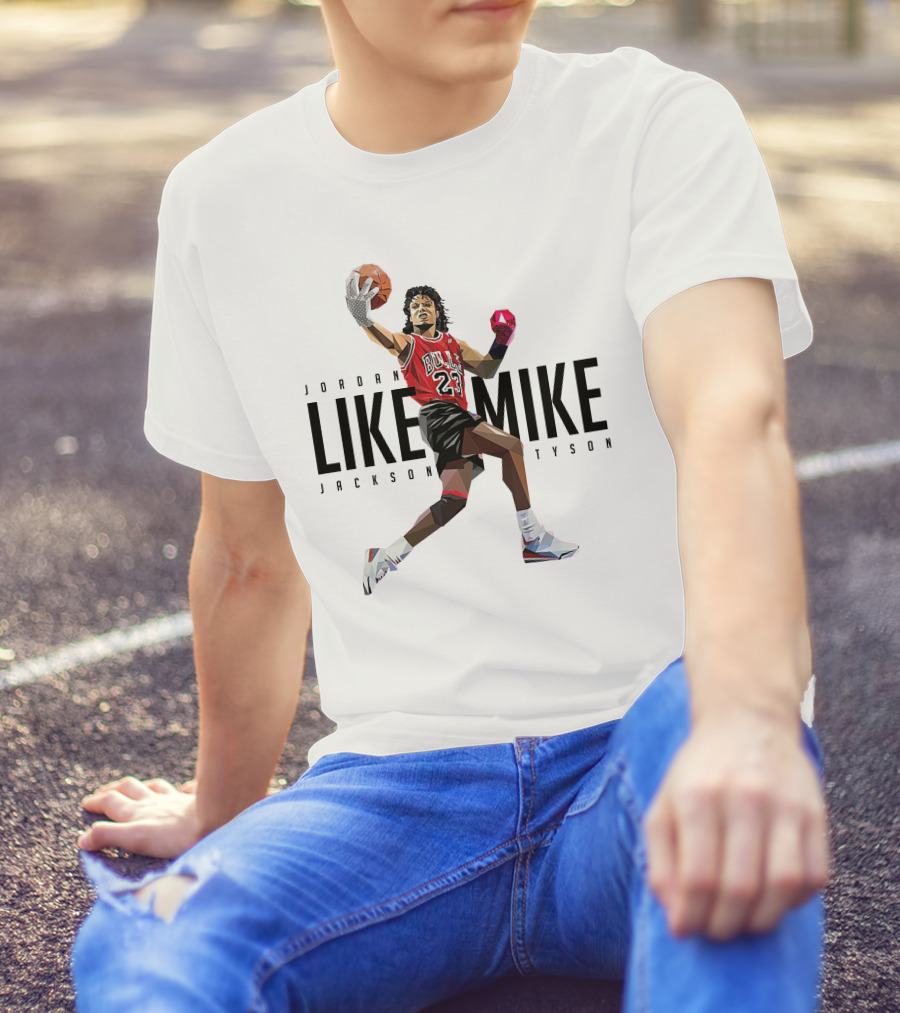 Jordan Like Mike Jackson Tyson Bulls 23 T-Shirt