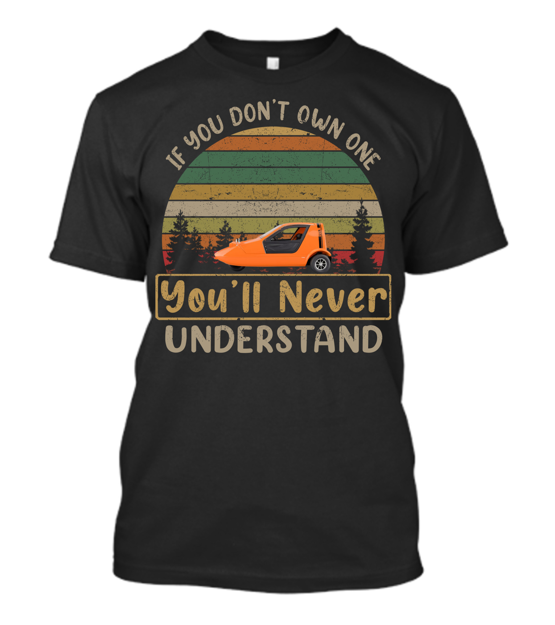 If You Don't Own One You'll Never Understand Bond Bug Vintage Sunset T-Shirt